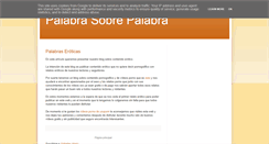 Desktop Screenshot of palabrasobrepalabra.es